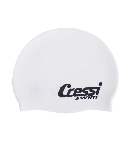 Bonnet de natation Cressi Silicona Enfant Blanc