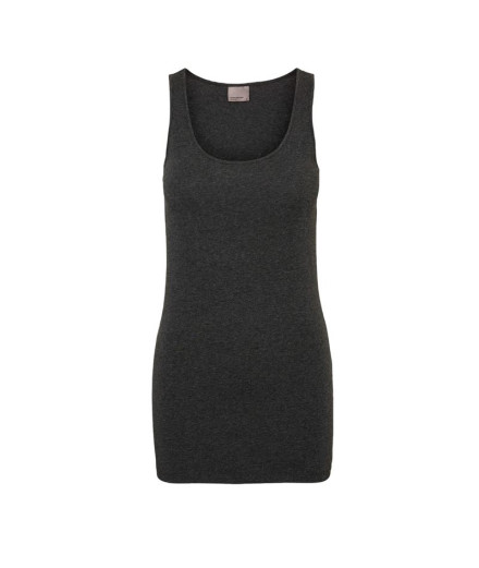 T-shirt Vero Moda maxi Myoft Long Tank Dark Grey Melange...