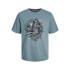 T-shirt Jack and Jones skull Rock Crew Bleu Homme