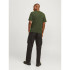 T-shirt Jack and Jones skull Rock Crew Green Homme
