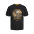 T-shirt Jack and Jones skull Rock Crew Noir Homme