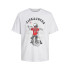 T-shirt Jack and Jones skull Rock Crew Blanc Homme