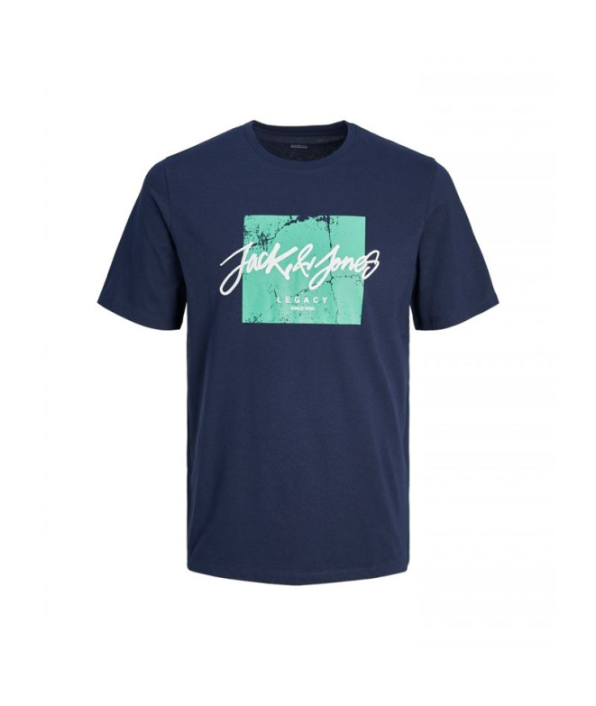 T-shirt Jack and Jones tiley Crew Bleu marine...