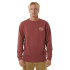 Sweat Rip Curl Homme Stapler Crew Apple Bordeaux