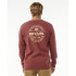 Sweat Rip Curl Homme Stapler Crew Apple Bordeaux