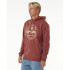 Sweat Rip Curl Homme Capuchon d'agrafeuse Bordeaux