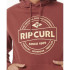 Sweat Rip Curl Homme Capuchon d'agrafeuse Bordeaux