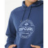Sweat Rip Curl Homme Capuchon d'agrafeuse bleu