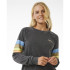 Sweat Rip Curl Surf Femme Crew Raglan High Tide Noir