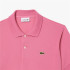 Polo Lacoste Chemise Col Bord-Cotes Rose