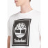 T-shirt Timberland Stack Logo Short Sleeve White/Black Homme