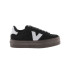 Chaussures Femme Victoria Barcelona Sneaker Cuir fendu Noir