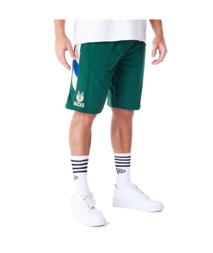 Pantalons New Era NBA PANEL OS Milwaukee Bucks Green Homme