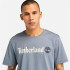 T-shirt Timberland Kennebec River Linear Logo Short Sleeve Gris Homme