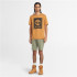 T-shirt Timberland Homme Stack Logo Short Sleeve Wheat Boot Orange