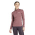 T-shirt Montagne adidas Femme by Terrex Multi Half Zip Longsleeve Garnet
