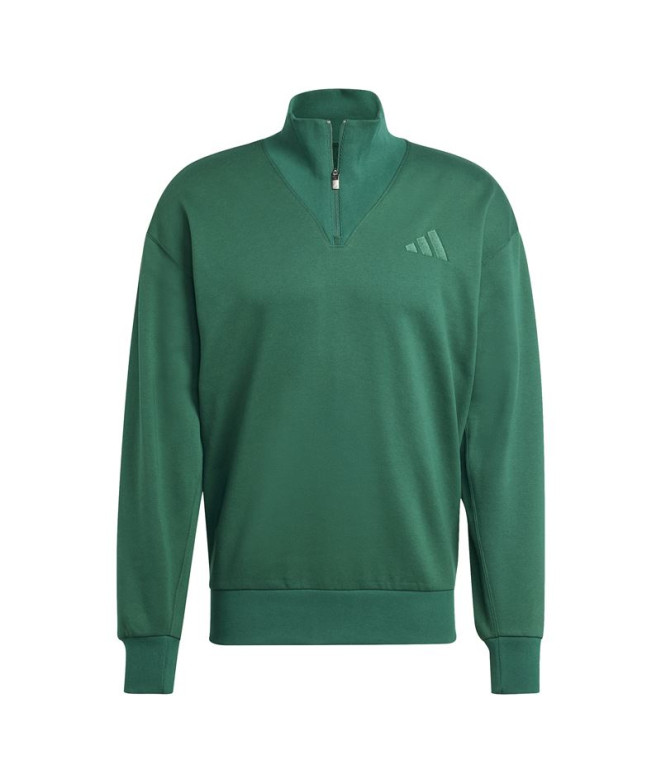 Sweat adidas Homme All Szn Fleece 1/4 Zip Crew...