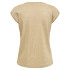 T-shirt Only argenté S/S V Lurex Or Couleur Femme