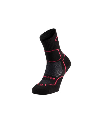 Chaussettes de Montagne Lurbel Logan Five Noir/Fuchsia