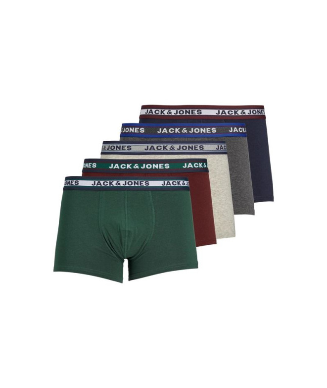 Slip Pack Homme Jack And Jones Jacoliver 5 Gris...