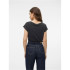 T-shirt Vero Moda fillis col V Noir Femme