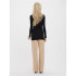 T-shirt Vero Moda maxi Myoft Long col en U Noir Femme