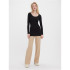 T-shirt Vero Moda maxi Myoft Long col en U Noir Femme