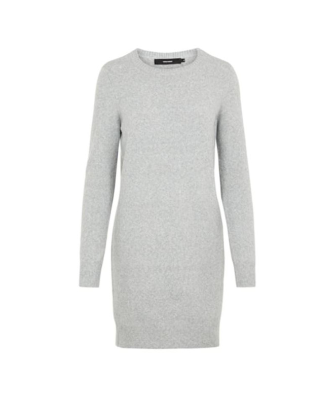 Robe Vero Moda doffy col O Mélange gris clair...