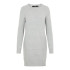 Robe Vero Moda doffy col O Mélange gris clair Femme