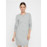 Robe Vero Moda doffy col O Mélange gris clair Femme