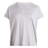 T-shirt adidas Femme Aeroready Train Essentials Minimal Branding Col V Gris