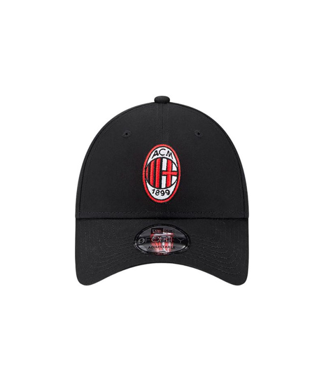 Casquette New Era Core 9FORTY AC Milan Noir Homme