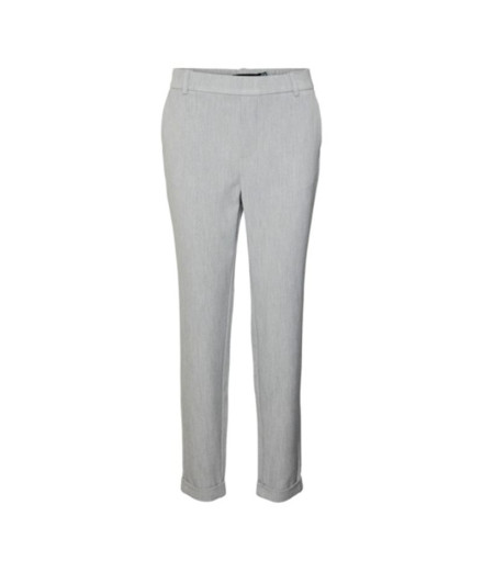 Pantalon Vero Moda maya Looseolid Gris clair Mélange Femme