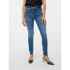 Pantalon Vero Moda lux Mrlim Jeansi310 Bleu moyen Denim Femme