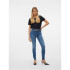Pantalon Vero Moda lux Mrlim Jeansi310 Bleu moyen Denim Femme