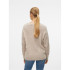 Vero Moda crewlefile V-Neck Birch Sweater Femme