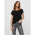 T-shirt Vero Moda becca Plains Noir Femme