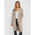 Cardigan Vero Moda doffy Long Ouvert Cardin Sepia Tint Femme