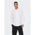 Chemise Only & Sons Onscaiden Solid Linen White Homme