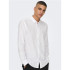 Chemise Only & Sons Onscaiden Solid Linen White Homme