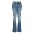 Pantalon Vero Moda Jean évasé Li347 Bleu moyen Denim Femme