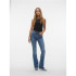 Pantalon Vero Moda Jean évasé Li347 Bleu moyen Denim Femme