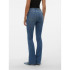 Pantalon Vero Moda Jean évasé Li347 Bleu moyen Denim Femme