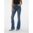 Pantalon Vero Moda Jean évasé Li347 Bleu moyen Denim Femme