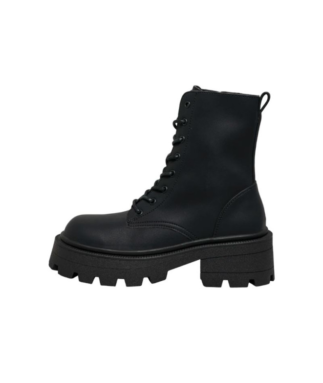 Botas Only Onlbanyu-3 Pu Monochrome Lace Noir...