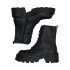 Botas Only Onlbanyu-3 Pu Monochrome Lace Noir Femme