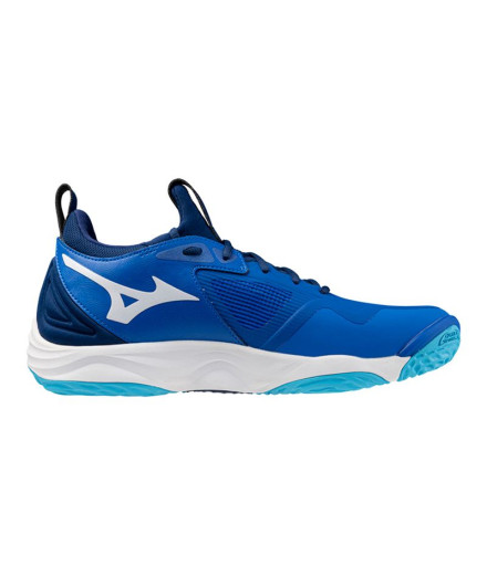 Chaussures Volley-ball Mizuno de Wave Momentum 3 Bleu