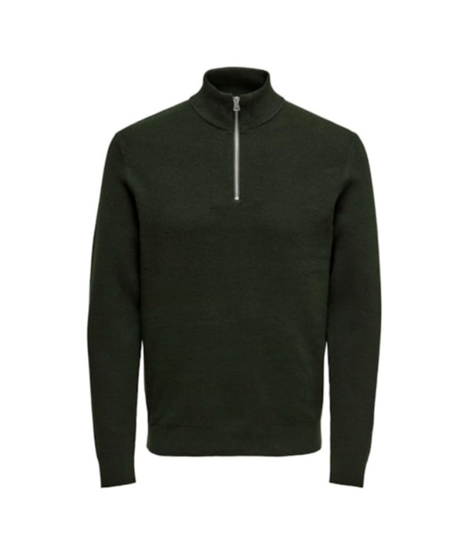 Sweat Only & Sons phil Reg 12 Struc Half Zip...