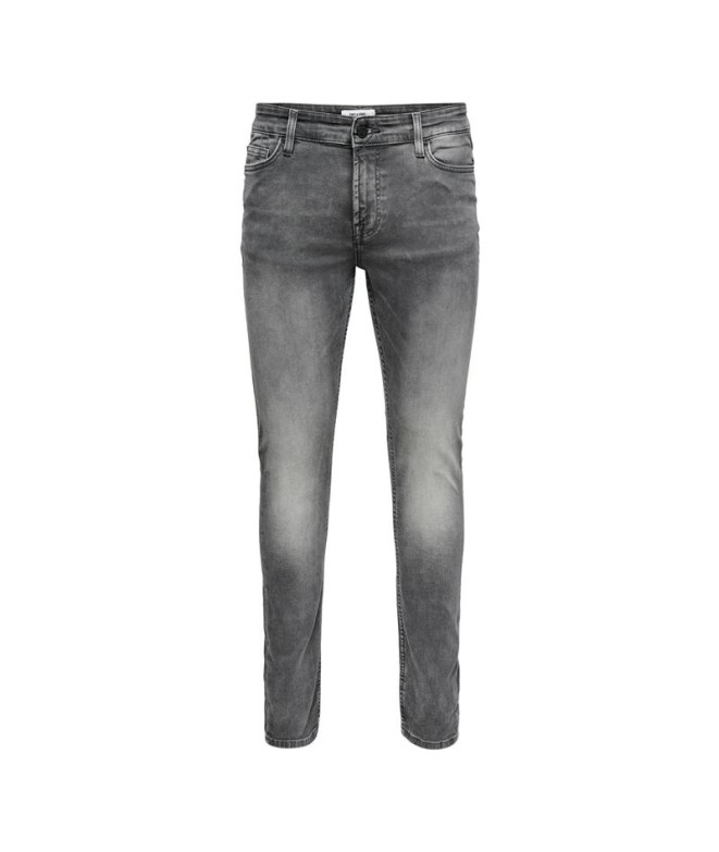 Jeans Only & Sons loom Slim 7103 Homme Denim Gris