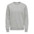 Sweat Only & Sons ceres Gris Clair Mélangé Homme